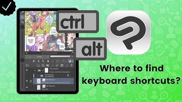 Where to find keyboard shortcuts on Clip Studio Paint?