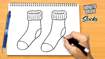 How to draw Socks step by step