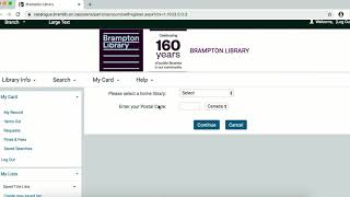 Brampton Library Card Tutorial
