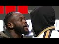Deontay Wilder and Tyson Fury get into a shoving match before press conference | PBC ON FOX