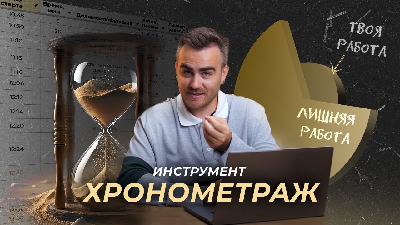 Как ОСВОБОЖДАТЬ свое ВРЕМЯ предпринимателю и свои сотрудникам. Инструмент «ХРОНОМЕТРАЖ» инструкция