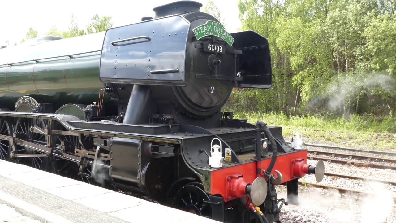 Famous Flying Scotsman Steam Train Arriving In Perth Perthshire