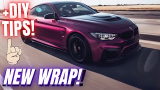BMW M4 Gets a FULL Color Change Wrap! Joker Purple Looks INSANE!