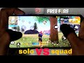 solo vs squad 💪 gameplay 2Finger setting power of 🔥Handcam Best game Garena free fire