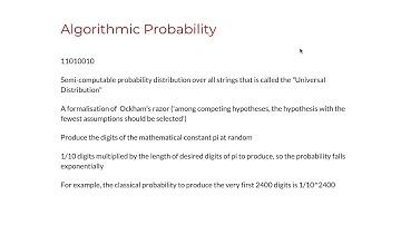 4.10 Algorithmic Probability and the Universal Distribution
