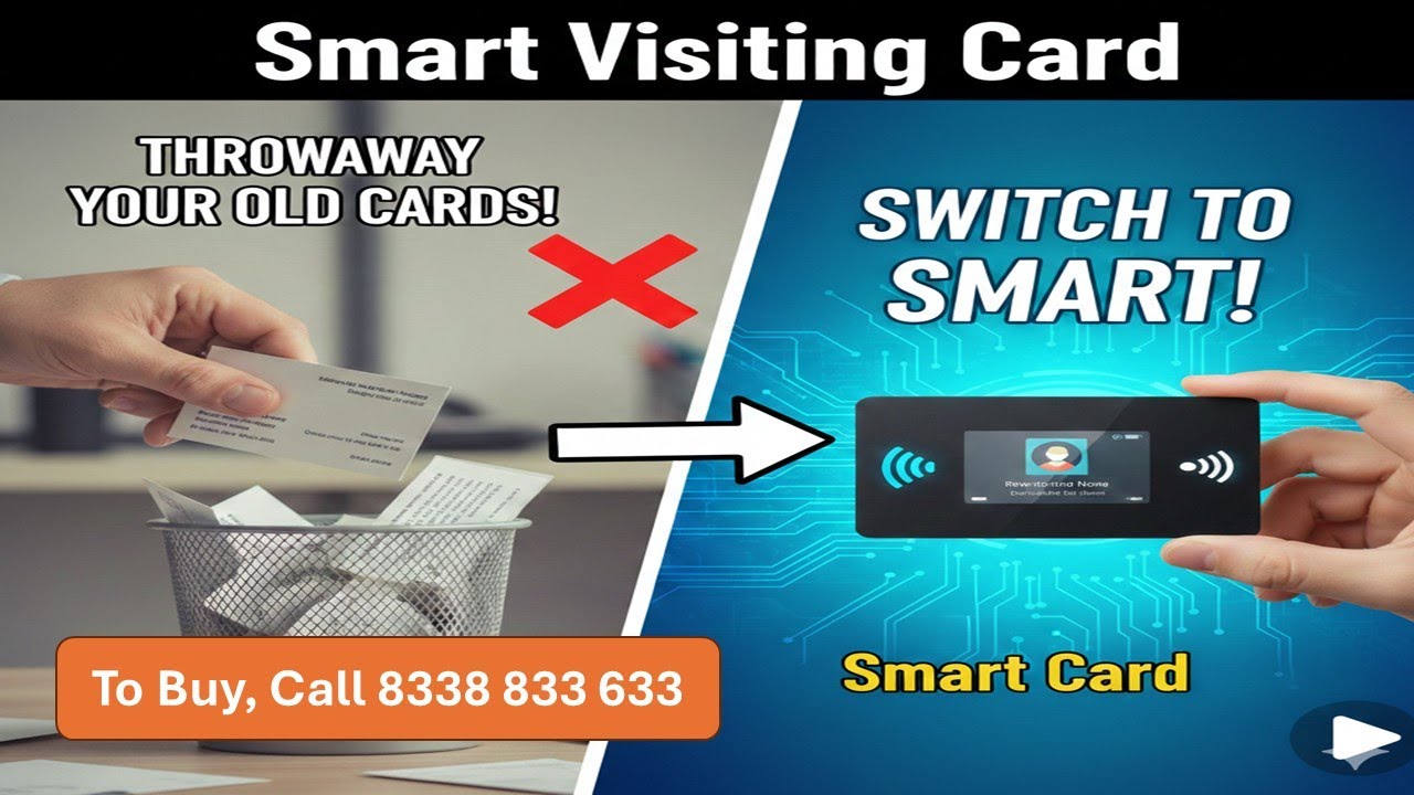 🚀 Stop Wasting Paper! Upgrade to the Smart Visiting Card | Smart Digital Visiting Card
