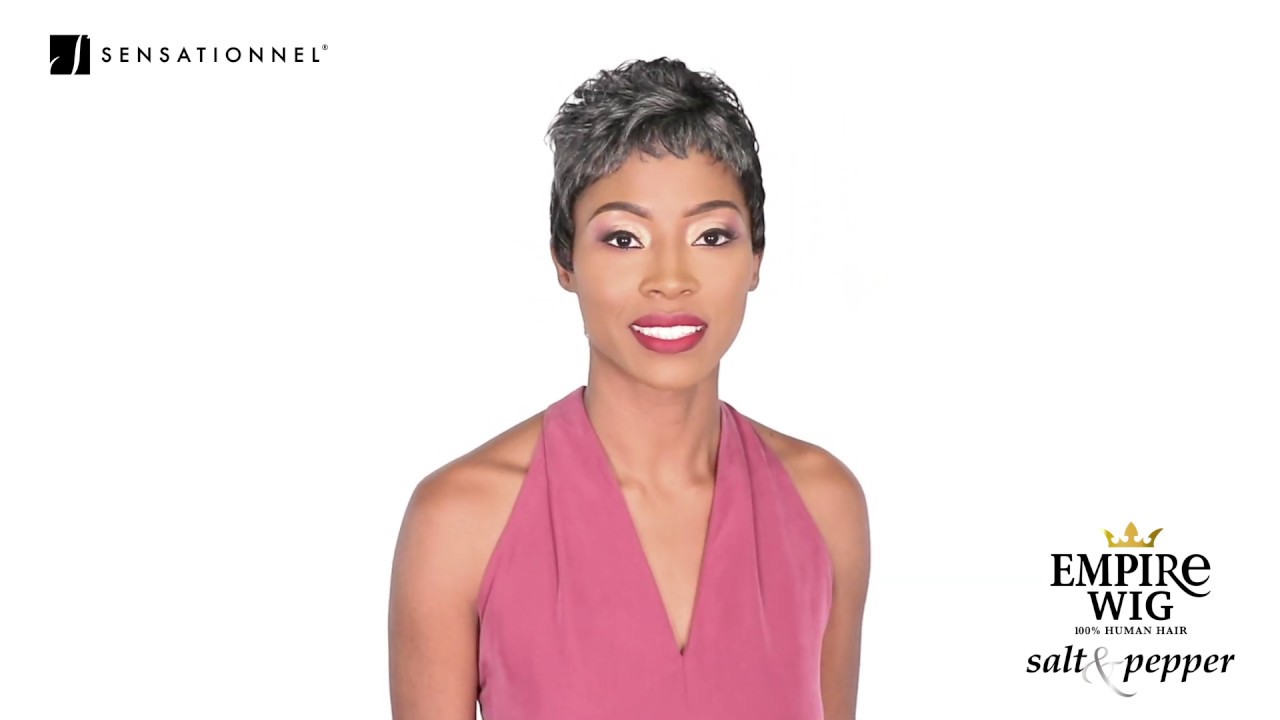 Sensationnel  Empire Wig Salt & pepper- Mona- Wig 360° view