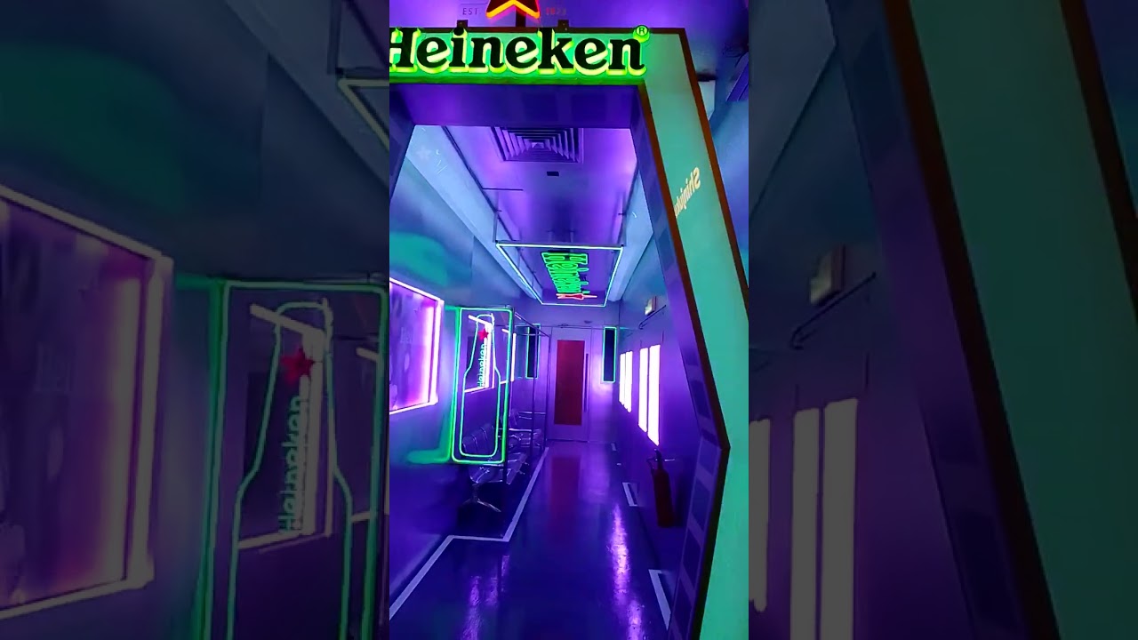 Our installation,Led Neon.tubelight,sponsor by ..Heineken.(UNPLUX BAR)