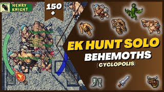 TIBIA: EK HUNT SOLO #103 BEHEMOTHS (CYCLOPOLIS) BEHEMOTH QUEST