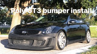 New Poly Gt3 Bumper Install On G35 From .Co