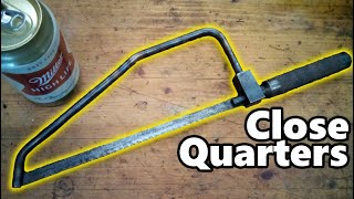 Unusual Vintage Close Quarters Hacksaw - Homemade??