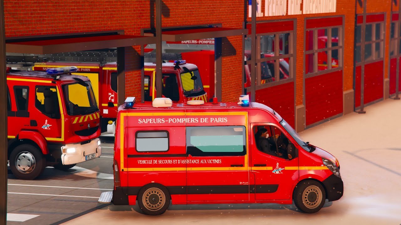 [GTA 5] LES POMPIERS DE PARIS AU COEUR DE PARIS SOUS LA NEIGE #53