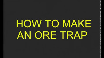 Minecraft:How To Make an Ore Trap
