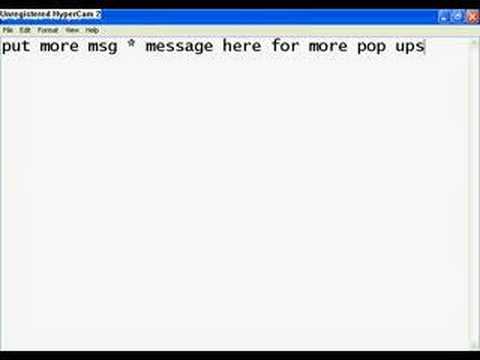 How to create a pop up with notepad