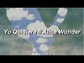 Alice wonder  yo quisiera english lyrics  letra benidorm fest 2023