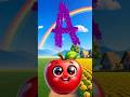 A for apple 🍎|अ से अनार |abcd |phonics song |a for apple b forball c for cat |nursery rhymes#shorts