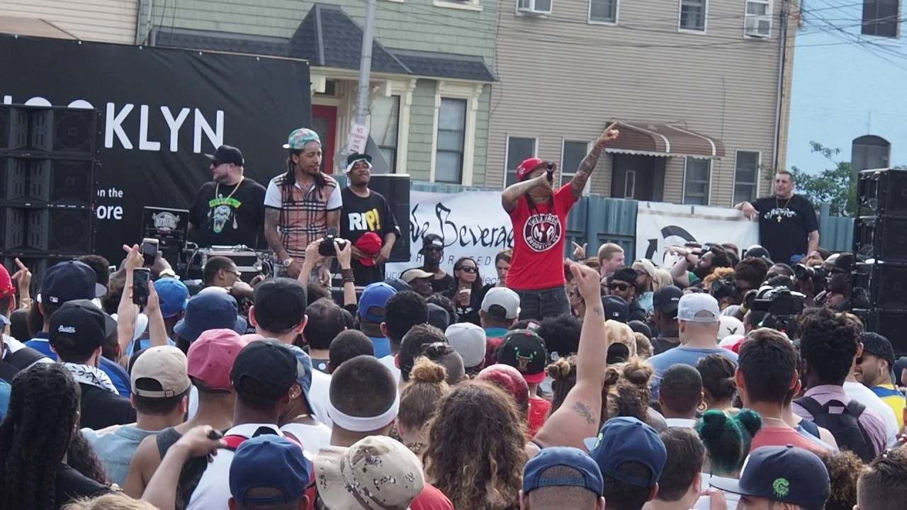 Young M.A Guns of Brooklyn Live at Bushwick Collective Block Party