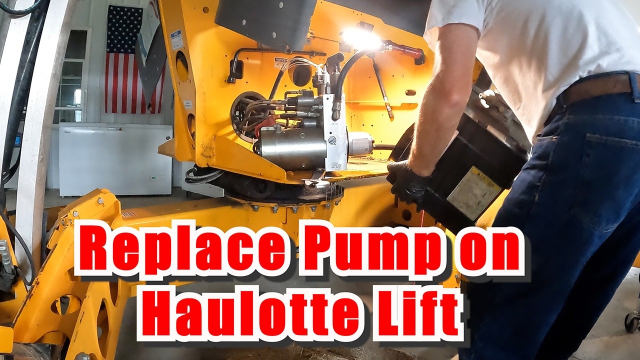 How I Install a Hydraulic Pump on a Haulotte Lift 5553A