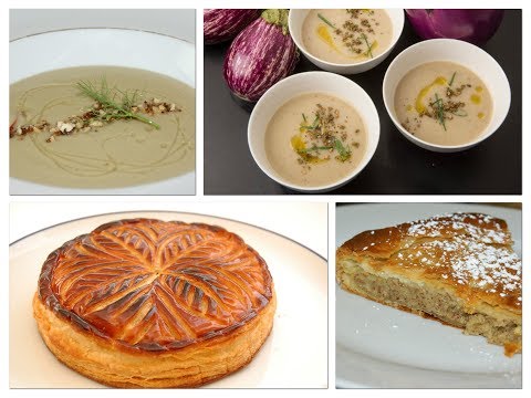 Roasted Eggplant Soup with Fennel-Almond Pithivier