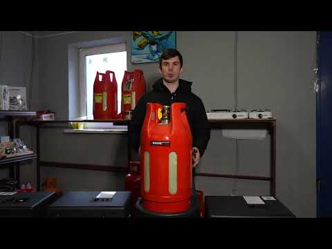 Полімер-композитний газовий балон 24 літри з запобіжним клапаном CАVAGNA Італія або SAFEGAS., видео 1