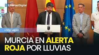 Alerta roja en Murcia por lluvias e inundaciones