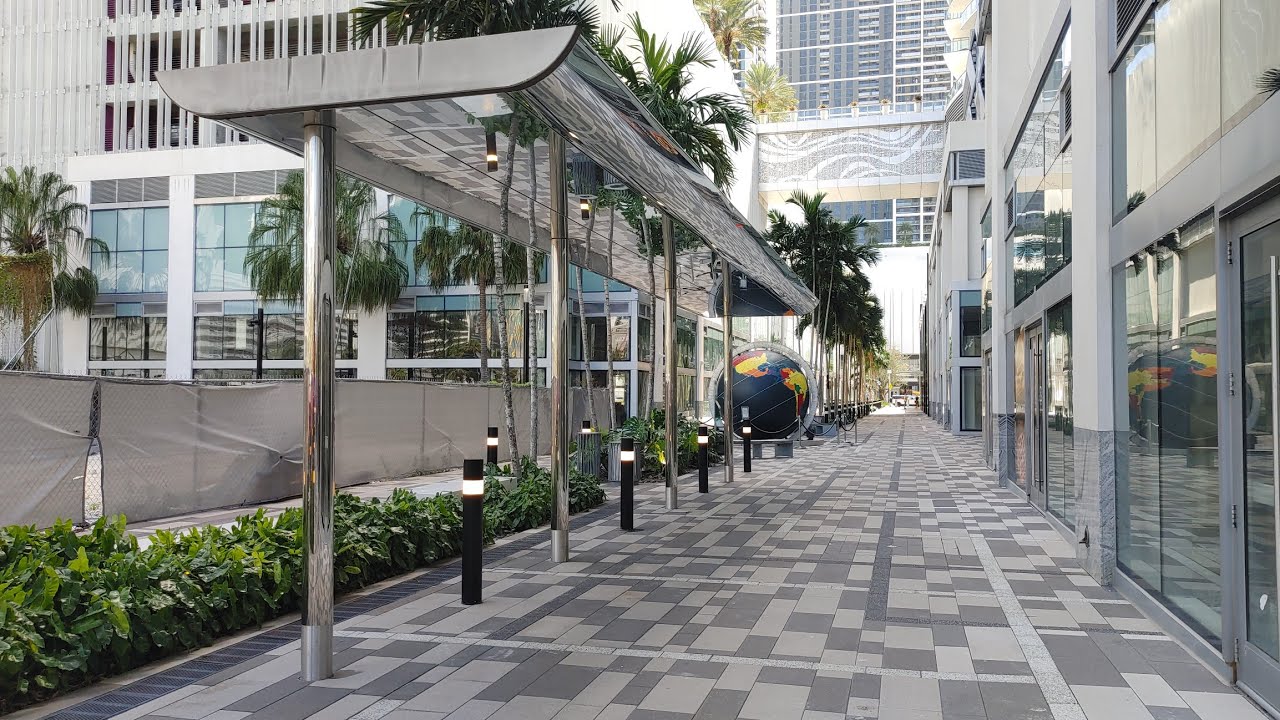 Miami World Center 4K , Fall Walking Tour , Downtown Miami FL , October 2023