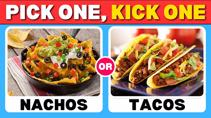 Pick One Kick One - Junk Food Edition 🍔🍟