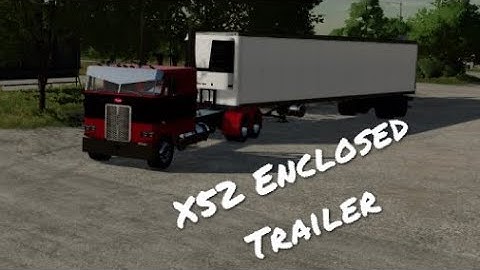 TLX X52 Enclosed Trailer FS22 All Platform Mod