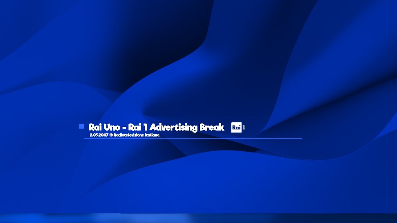 1 • Rai Uno • Pubblicità • Advertising Break 2.05.2007 UEFA Champions League 2007