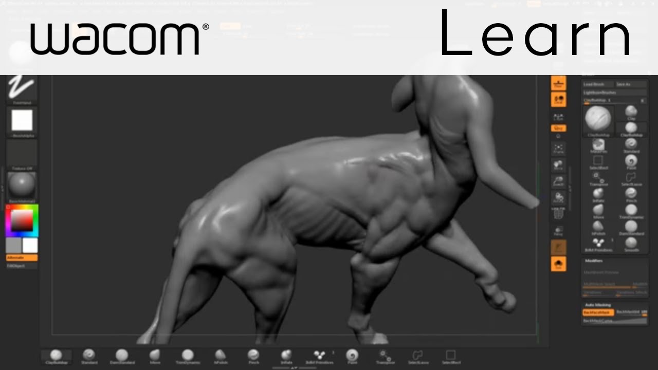 wacom intuos and zbrush core