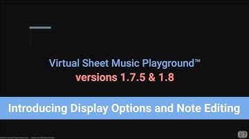 New Playground version 1.7.5 & 1.8 - Introducing Display Options and Note Editing