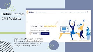 Online Education Courses Website | Modern Full Featured LMS Theme  | Skola WordPress Theme screenshot 3