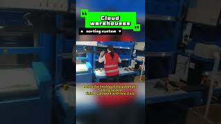 Cloud Warehouse Sorting: 1 Machine, 1500p/h #warehouseautomation #sortingsystem #ecommerce
