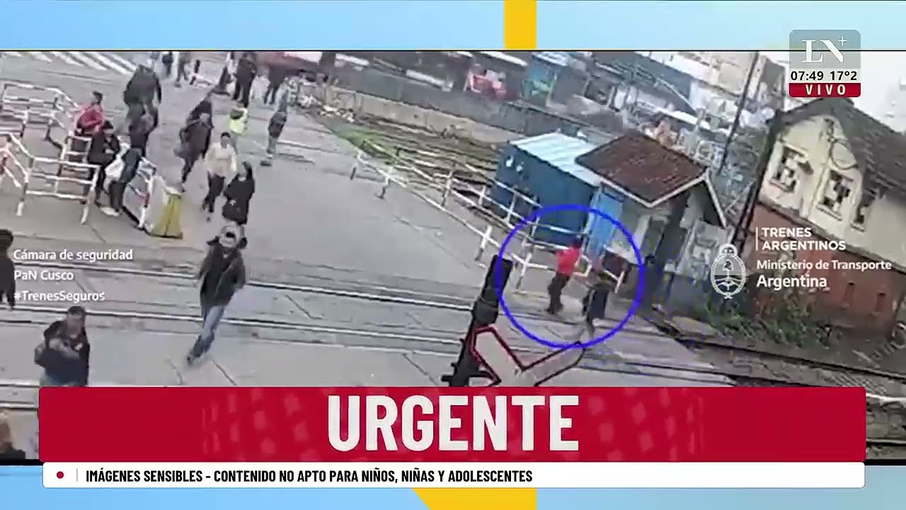 Liniers: no miró si venía el tren, se salvó de milagro