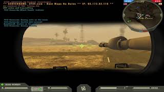 Driving in my tank in Battlefield 2