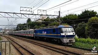 A223【甲種輸送】EF200牽引の東急5080系 府中本町にて