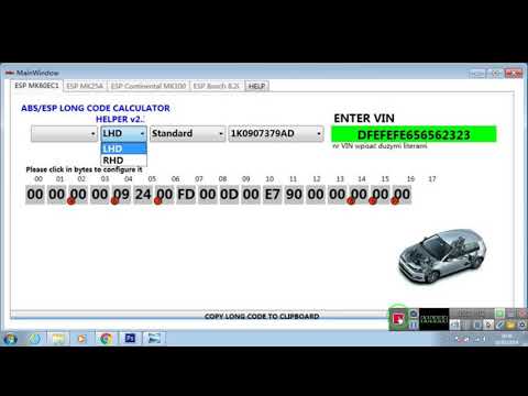 VW ABS ESP Long Code Calculator Helper MK60EC1 rooven1