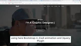 Personal Portfolio Template with Bootstrap And  Css