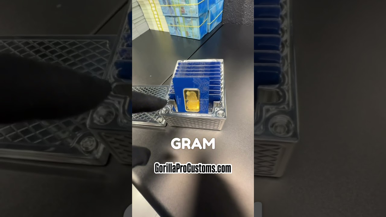 Custom Gold Bar Storage Case - Holds 1g to 1oz and More