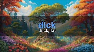 German Word: dick — thick | B1 Vocabulary