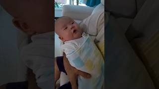 Baby Trying to Talk Like Grandpa #baby #cute #cutebaby #babygirl #youtubeshorts #shorts