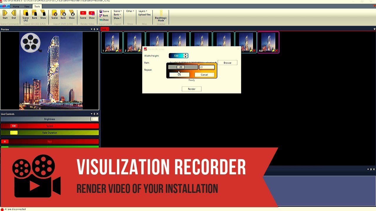 Visualization Recorder - LED mapping Software