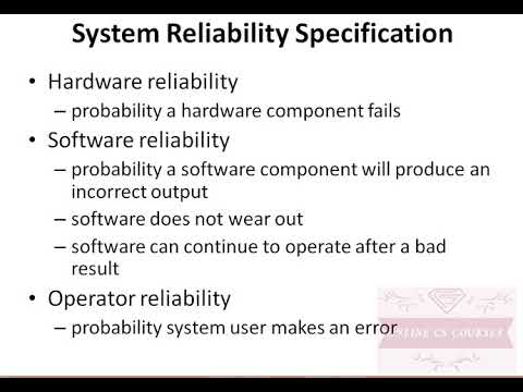 Software Engineering II Software Reliability Part 2 of 2