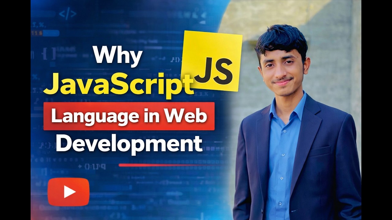 “Why Every Web Developer Needs JavaScript” – clear and professional ...
