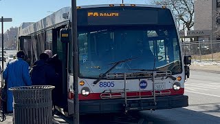 CTA 2024 Nova LFS Bus #8805 On Rt 50 Damen 