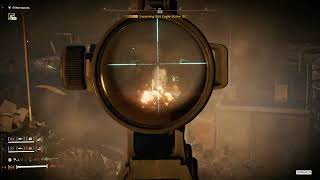 Helldivers 2 - DSS eagle storm, slightly danger close too.