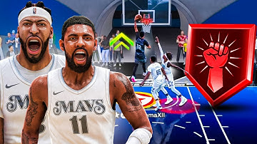 ANTHONY DAVIS & KYRIE IRVING BUILD is A MENACE to REC PLAYERS in NBA 2K25!