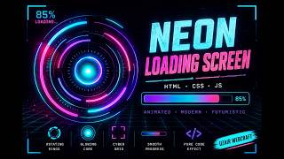 This Neon Loading Screen Will Make Your Portfolio UNFORGETTABLE CSS + JS Tutorial