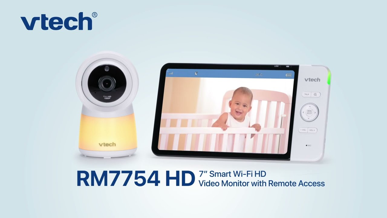 Vtech RM7754HD 7" Smart Wi-Fi HD Video Baby Monitor with Remote Access - JB  Hi-Fi