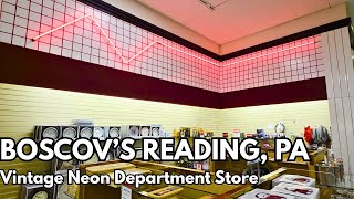 Vintage Boscov's Store - Lot's of Neon! - Reading, PA